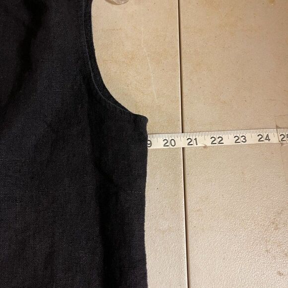 Harve Benard Linen Sleeveless Ruffle Dress 12 - Picture 8 of 8